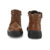 TSF Genuine Leather Zip Police Boots For Men (9405-TAN)